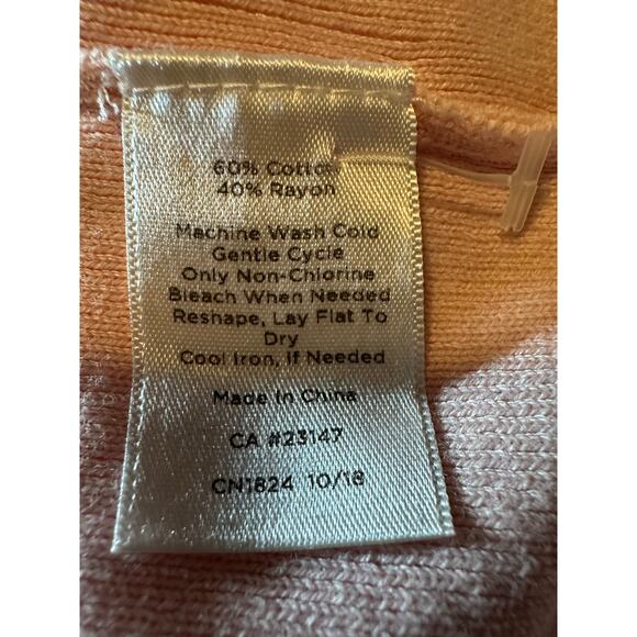 Talbots Plus Petites Sweater Woman’s Size 2Xp Pink Pearl Button Back 3/4 Sleeve - Picture 6 of 6